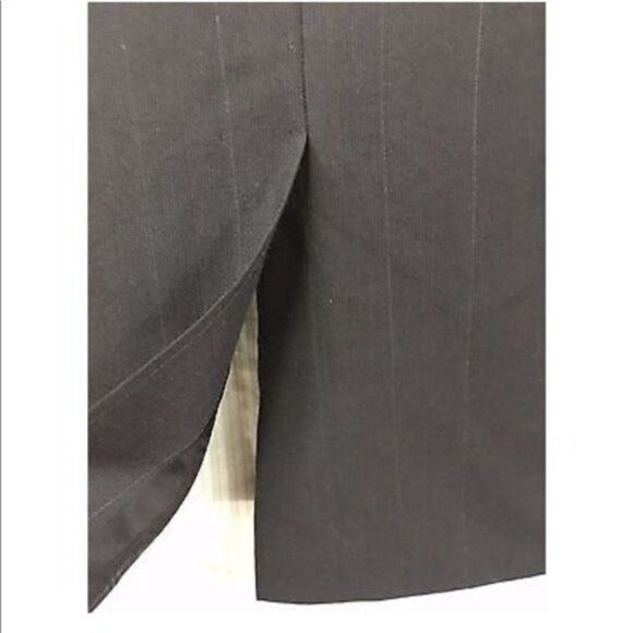 Towncraft Sport Coat Dark Pinstripe Worsted Wool - Picture 4 of 8